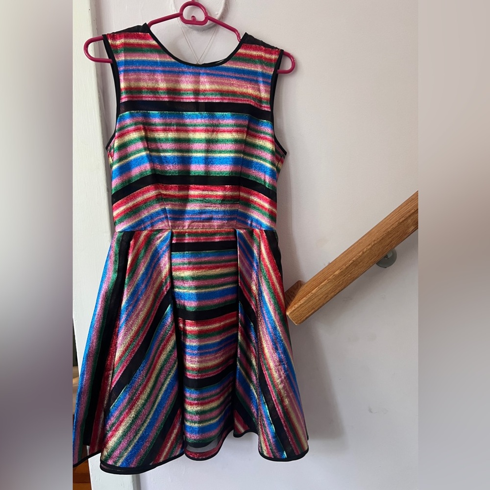 Rainbow Milly Tinsel Mini Party Dress